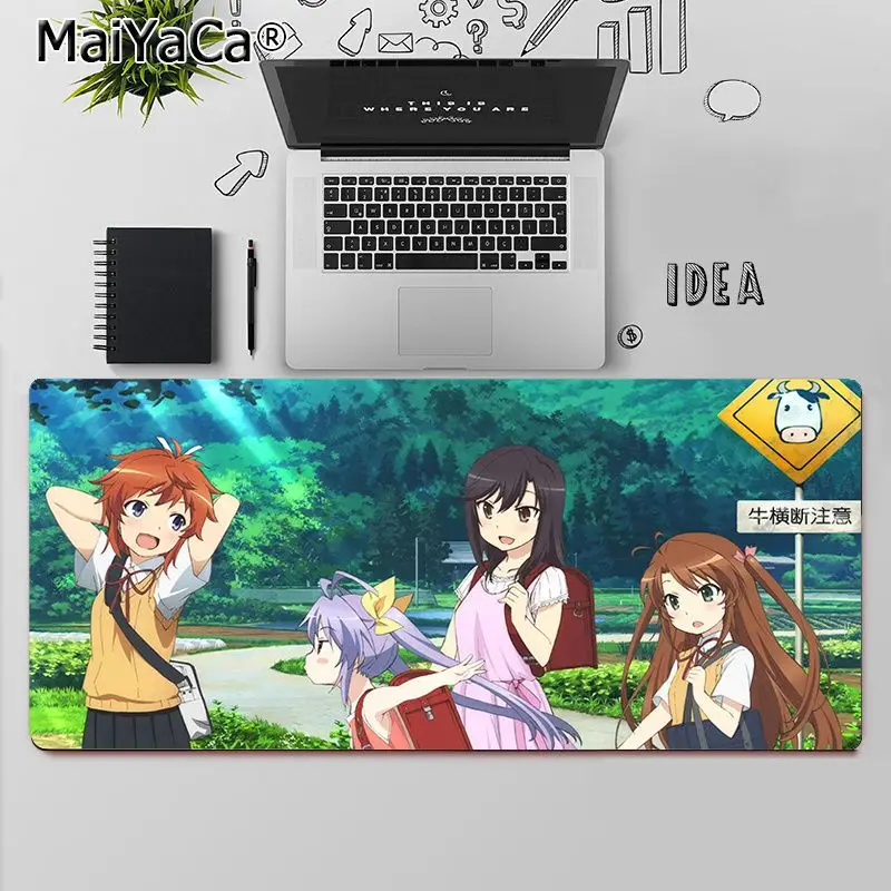 

MaiYaCa Top Quality Non Non Biyori Gaming Player desk laptop Rubber Mouse Mat Free Shipping Large Mouse Pad Keyboards Mat