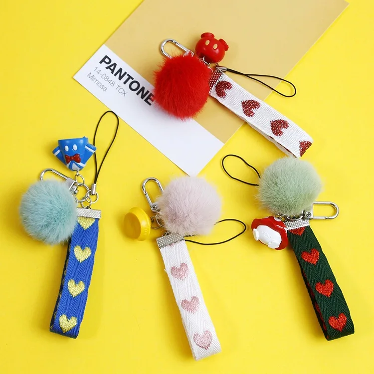 

Christmas new original cartoon cute cartoon key chain mobile phone pendant car hanging bag pendant creativity