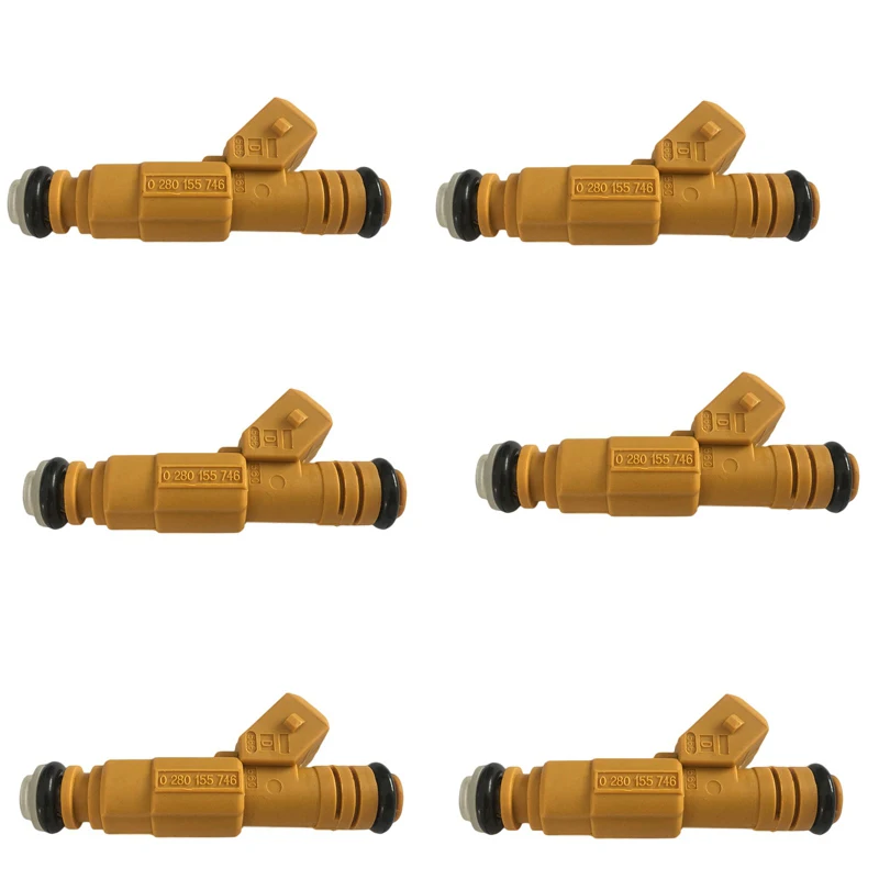 

6Pcs Fuel Injectors 0280155746 Fits for 97-98 Volvo S90 1987-1998 Jeep Cherokee 4.0L