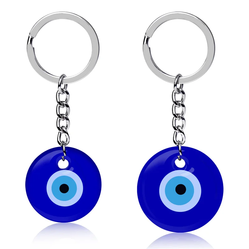 

Kabbalah Glass Blue Eyes Keychain Fashion Lucky Turkish Keyrings Cartoon Home Car Pendant Key Chain Amulet Jewelry Dropshipping