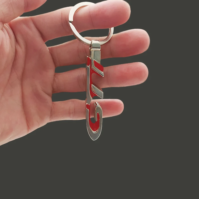 

3D Metal Car Keychain Badge Emblem KeyRing Holder For Peugeot GTI 206 207 208 307 308 301 2008 3008 408 508 406 Car Accessories
