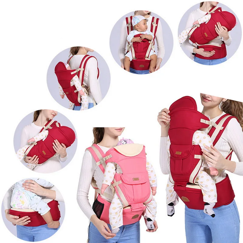SHUJIN Baby Carrier Kangaroo Infant Sling Back Carry Wrap Backpack For Newborns Ergonomic Babys Hipseat |