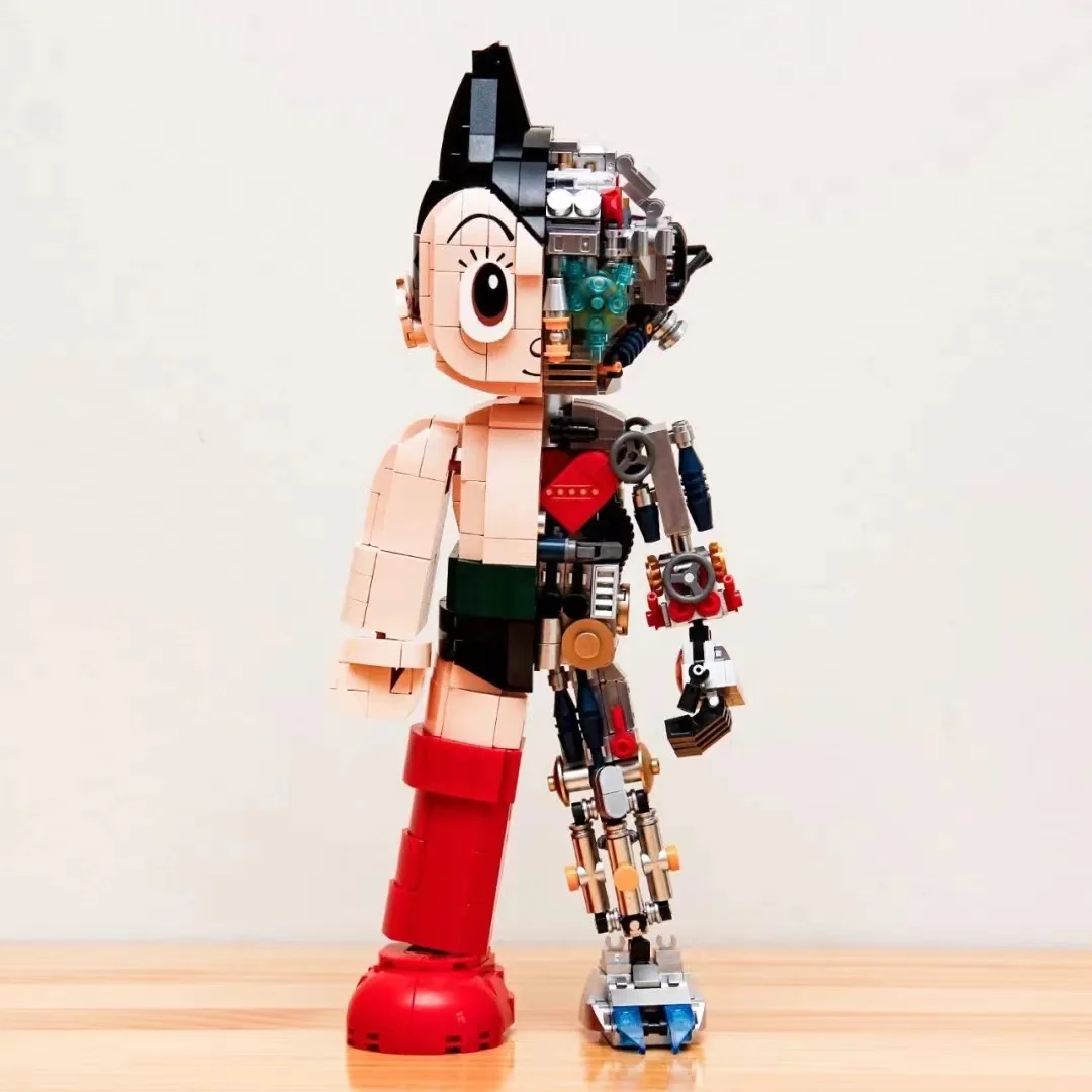 

32CM Astro Boy Action Cartoon Figure Building Blocks Bricks Toy Movable Dolls Collectible Models Toys Birthday Boys Girls Gift