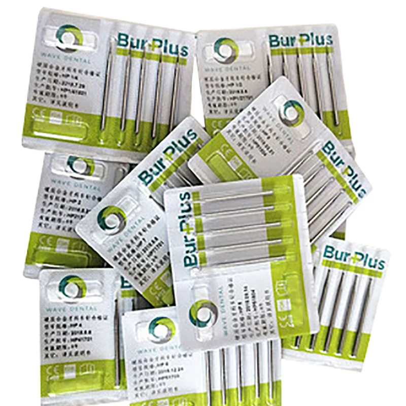 10pcs/set Dental Lab Material Round Tungsten Carbide Cutter Rotary Tool Burr Dremel Dental Grinding Burs