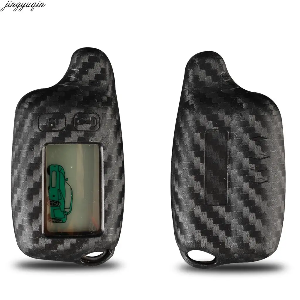 Углеродное волокно силиконовый чехол для ключей от машины протектор Tomahawk TW9030 TW9020