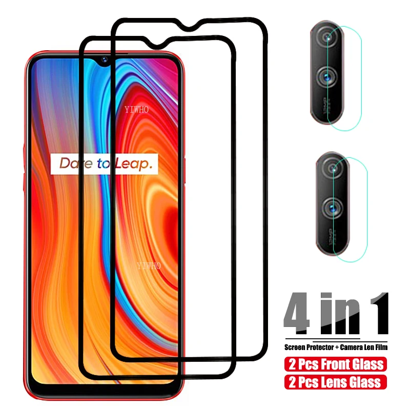 Закаленное стекло для объектива камеры Oppo Realme C3 Защитное C11 C15 C20 C21 C25 защита