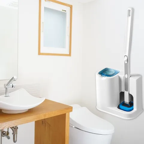 Одноразовая щетка для ванной комнаты и туалета, очиститель с длинной ручкой, без мертвых углов, щетка для чистки, сменная щетка, головка и искусство