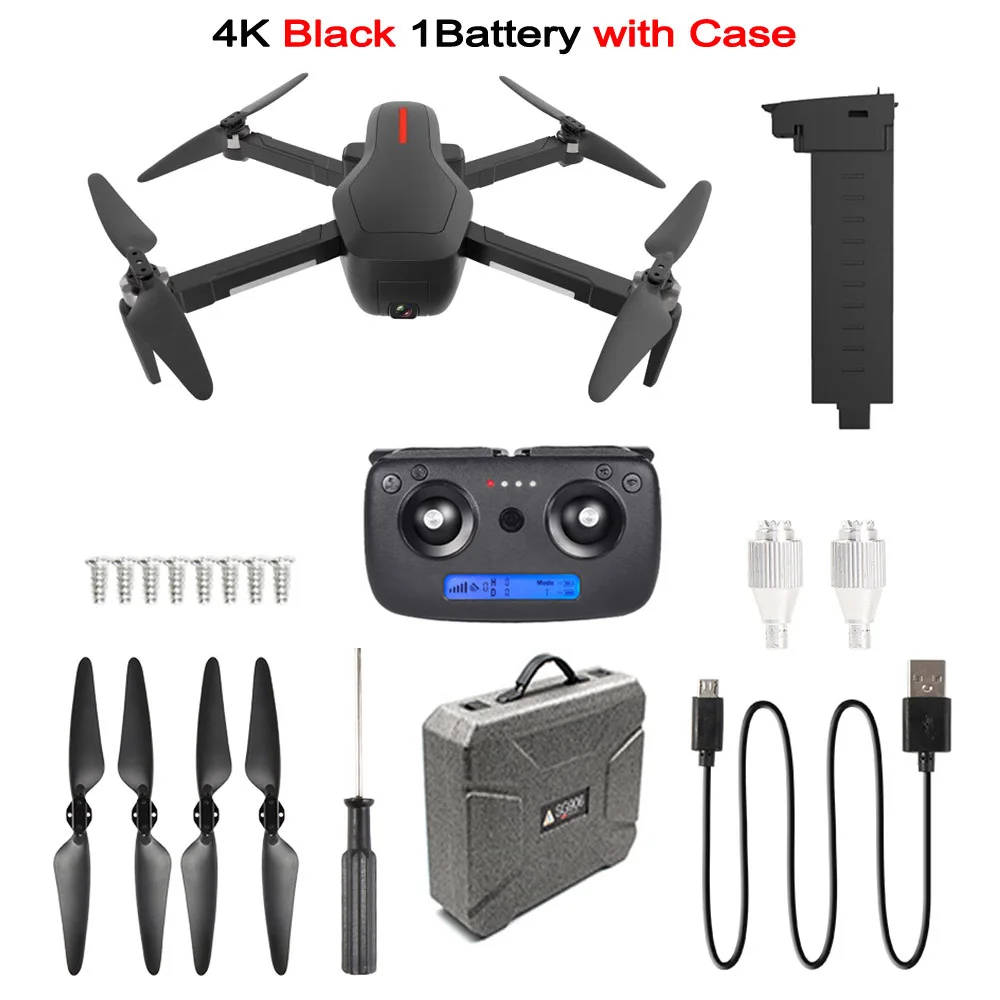 W10 бесщеточный gps Дрон 5G Wifi FPV RC Дрон с камерой 4K Ultra HD складной RC Квадрокоптер VS F11 SG906 SG106 4K камера Дрон - Цвет: W10 4K 1BAT Case B