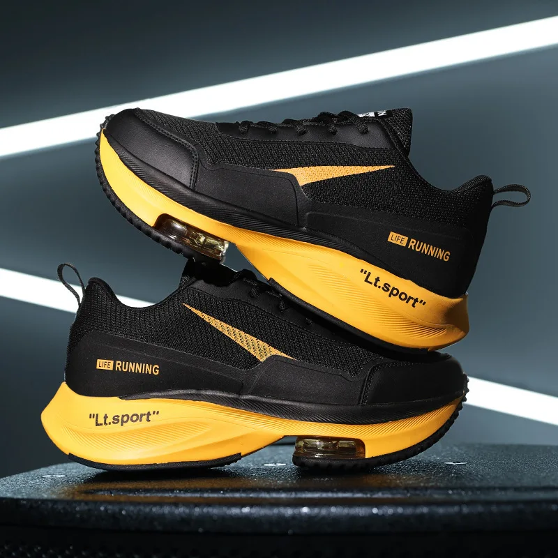 

Marathon Front Palm Pad Sports Shoes Breathable Korean Men's Large Size Running Shoes