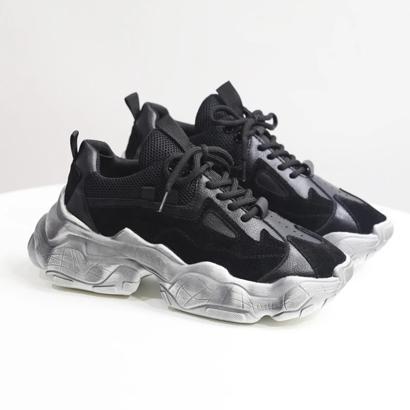 Кроссовки женские на плоской платформе люксовые брендовые Модные кеды