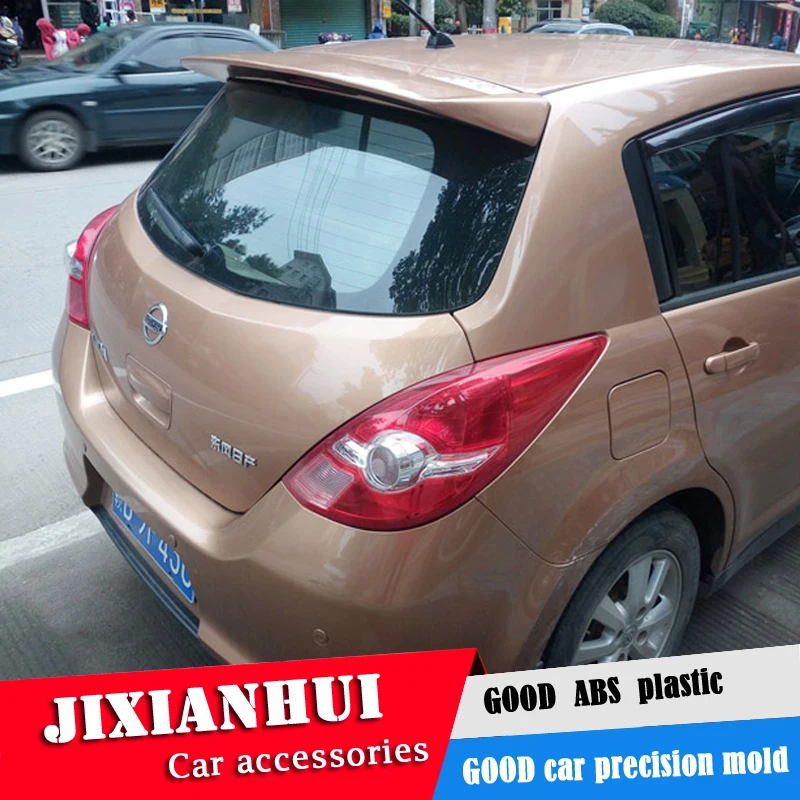 Спойлер для Versa 2006-2010 Nissan Tiida спойлер DFYK из АБС-пластика цвет заднего крыла