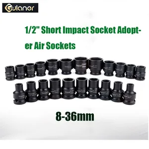 Набор ударных головок 12 дюйма, Универсальная Пневматическая головка, Метрическая 6-точечная глубокая настенная насадка для автомобильного ремонта, гаечный ключ, инструменты