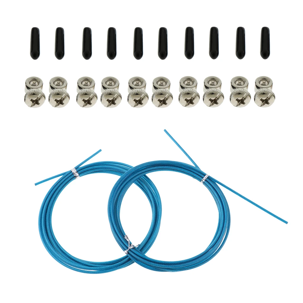 Замена 5 пар запасных скоростных скакалок винты концевые колпачки с 2 шт. скакалки