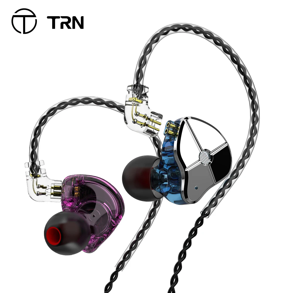 Наушники вкладыши TRN ST1 1DD 1BA гибридные Hi Fi наушники для спорта и бега монитор DJ