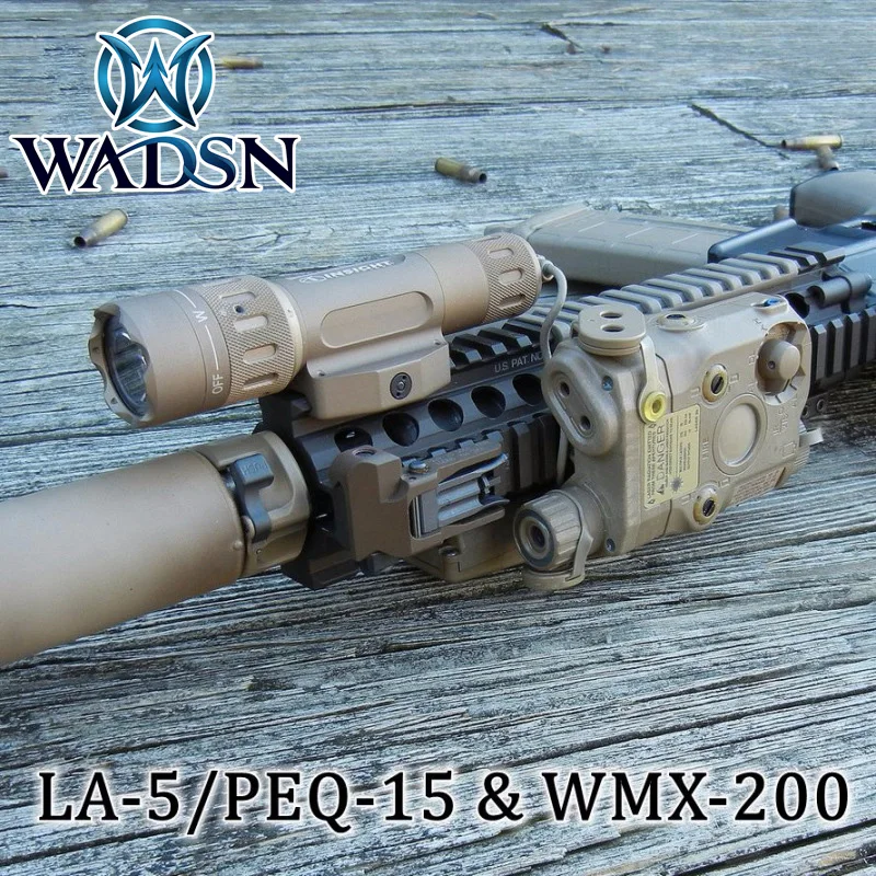 Wadsn BLOCK III набор аксессуаров включает LA-5C/PEQ 15 красный лазер WMX 200 фонарик двойной переключатель(WEX396+ NE04014+ WEX177