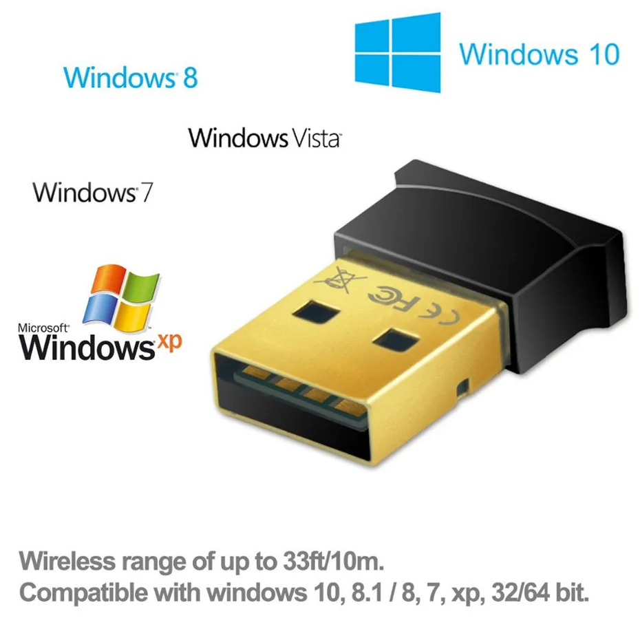 Мини USB Bluetooth адаптер V4.0 + EDR Dongle CSR8510 беспроводной передатчик музыкальный приемник