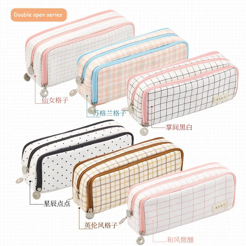 Корейский Большой Вместительный чехол-карандаш для школы девочек и мальчиков