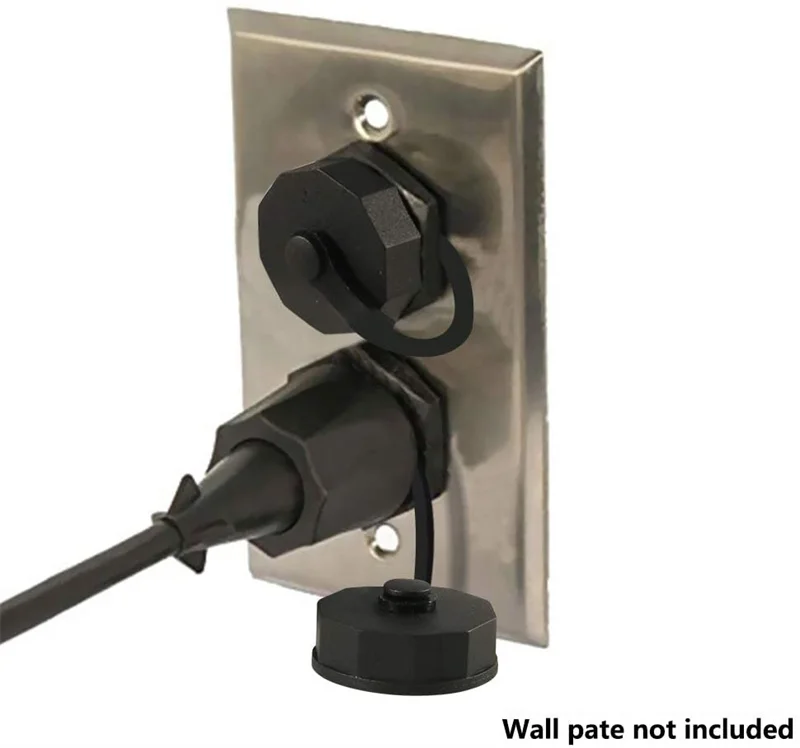 Защитная промышленная панель CAT 6 RJ45 двойная передача через соединитель с