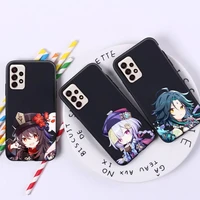 genshin impact anime shockproof phone case for samsung a32 a51 a52 a71 a72 a50 a12 a21s a s note 20 s21 10 plus fe ultra
