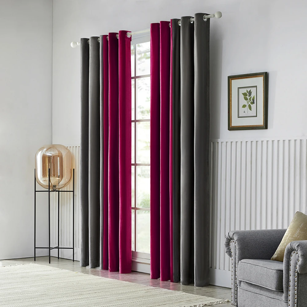 Современные бархатные шторы для затемнения украшение гостиной Прошитые