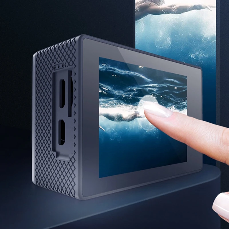 

F91R Sports Camera 4K HD 60Fps Video Sports Camera 30M Waterproof Wifi Press Screen Camera with Remote Control