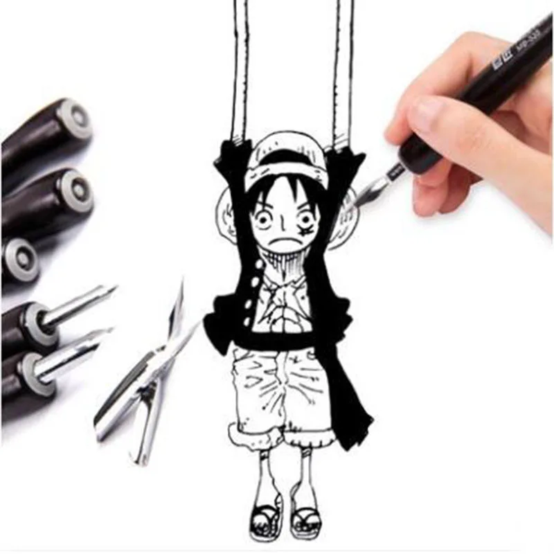 Caricature Pen Dipping Fountain Pens Drawing Line G/d/whistle/round Point Single Art Hand Painting Fountain Pen