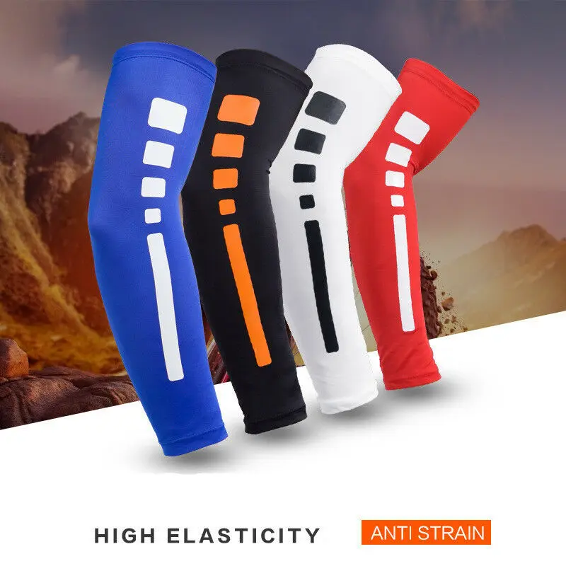 1 шт. качество Прохладный Спорт анти УФ компрессия рукав защиты баскетбольный