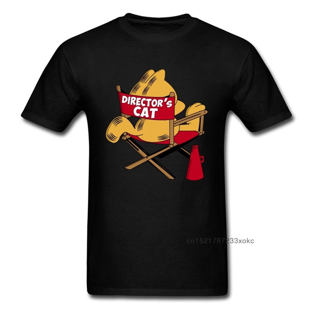 Мужская футболка из 100% хлопка с котом Забавные футболки мультяшным принтом топы