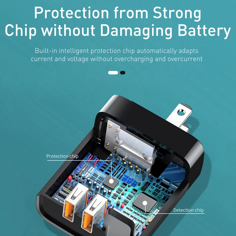 Baseus Quick Charge 3 0 USB зарядное устройство для iPhone 11 Pro Max Xs Samsung мобильный телефон 18 Вт PD3.0