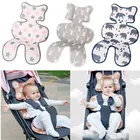 Коврик для детской коляски, дышащий сетчатый 3D-коврик для сиденья, Удобный милый мультяшный вкладыш, аксессуары для колясок