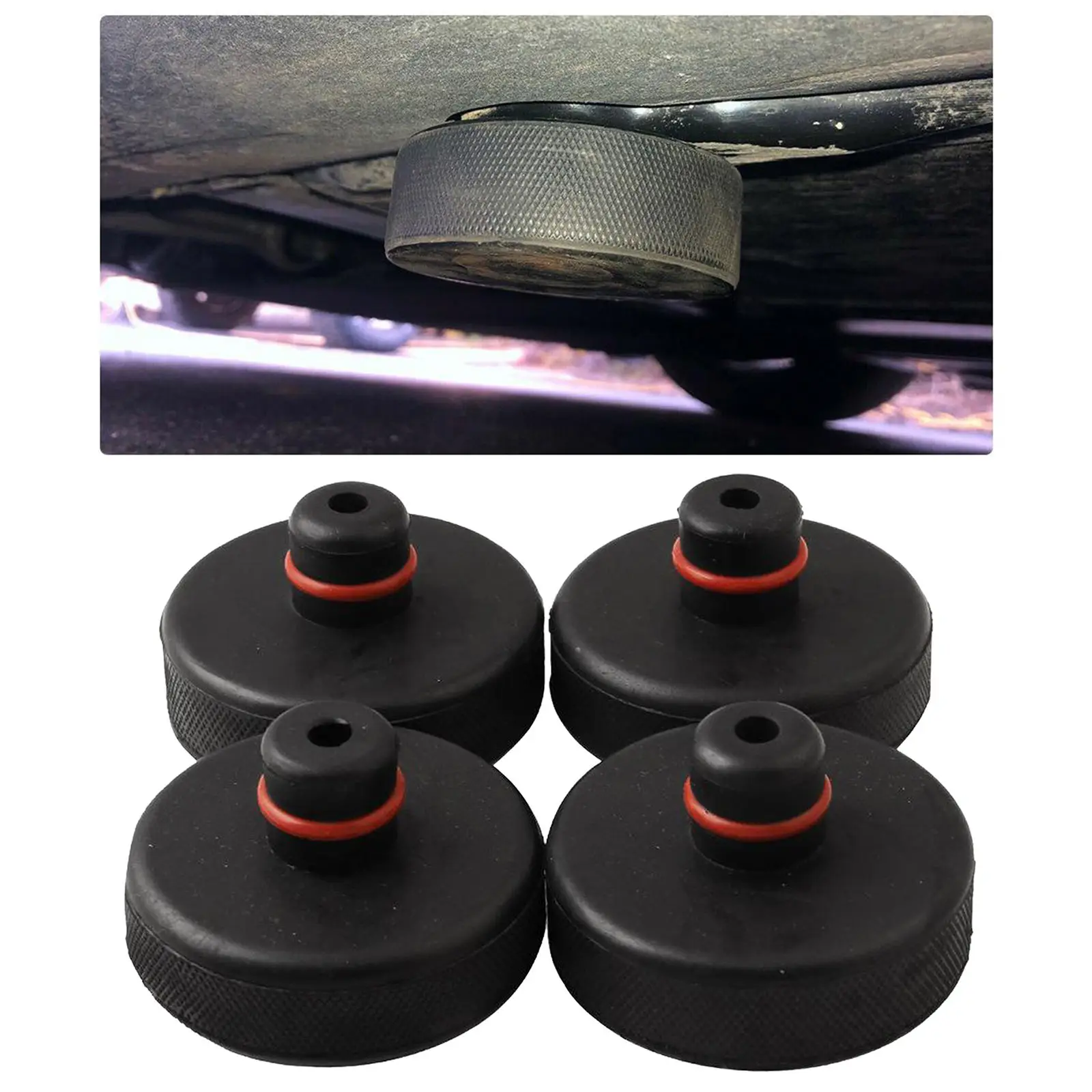 

4 Pieces Jack Lift Point Pad Adapter for Tesla Model S/X/3 for Using with a Floor Jack