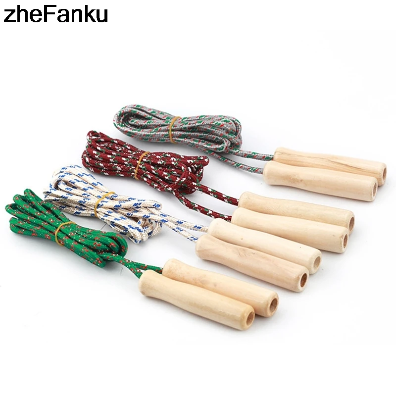 Спортивная Скакалка скоростная с деревянной ручкой для тренировок 2 4 м 1 шт.