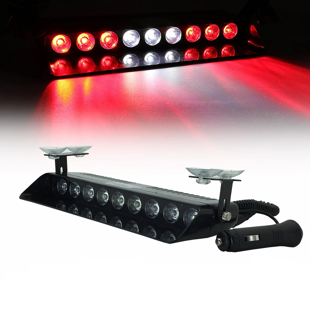 12V 9 светодиодный автомобиль на присоске лобовое стекло установки Строб