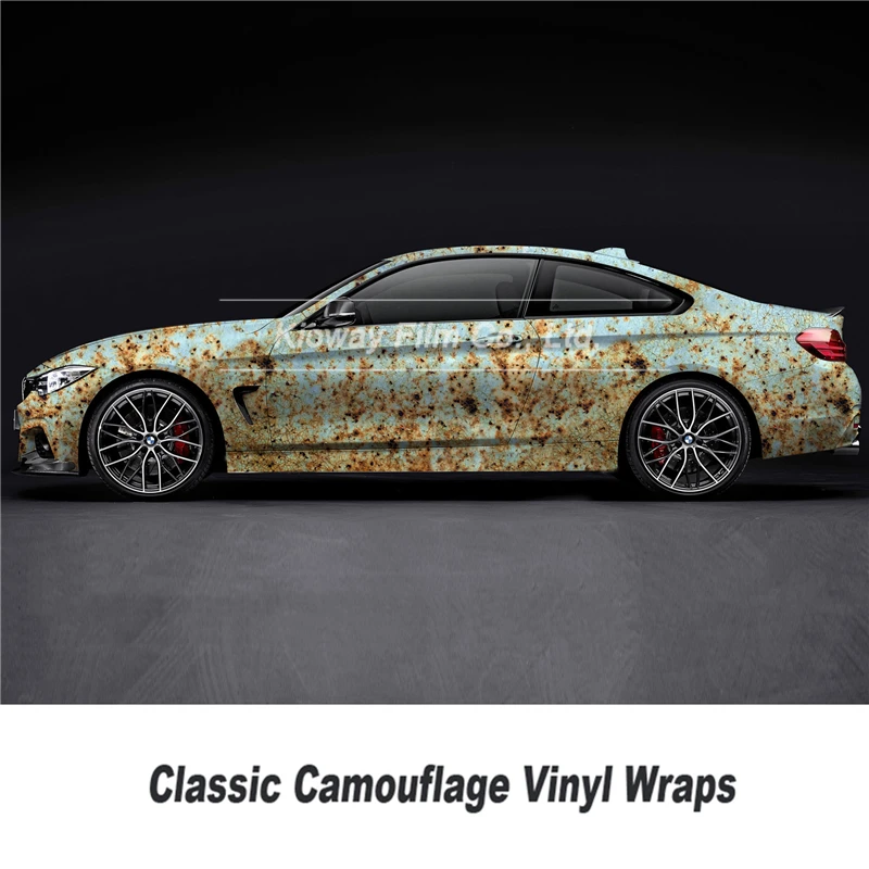 Классическая ржавчина Виниловая пленка для отделки автомобиля с пузырьками