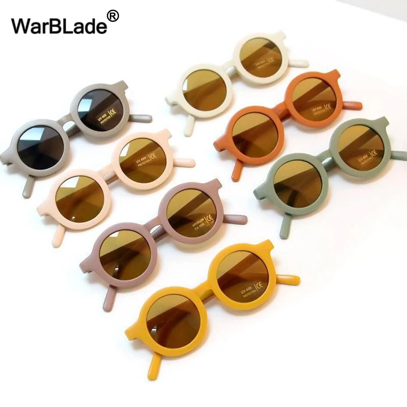 Маленькие круглые детские солнцезащитные очки WarBLade Модные Винтажные