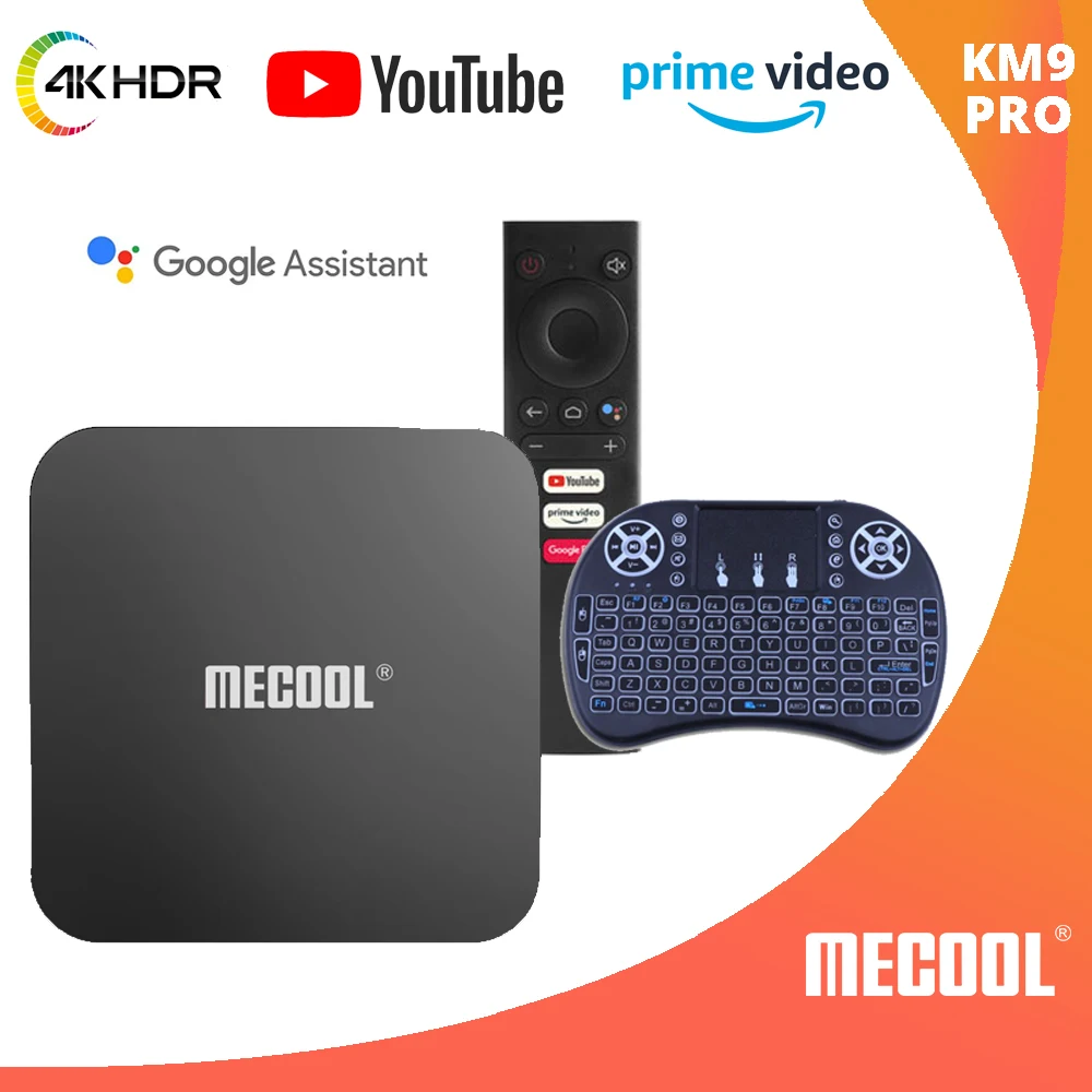 Приставка Смарт-ТВ KM9 PRO 4 + 32 ГБ Amlogic S905X2 4K HD | Электроника