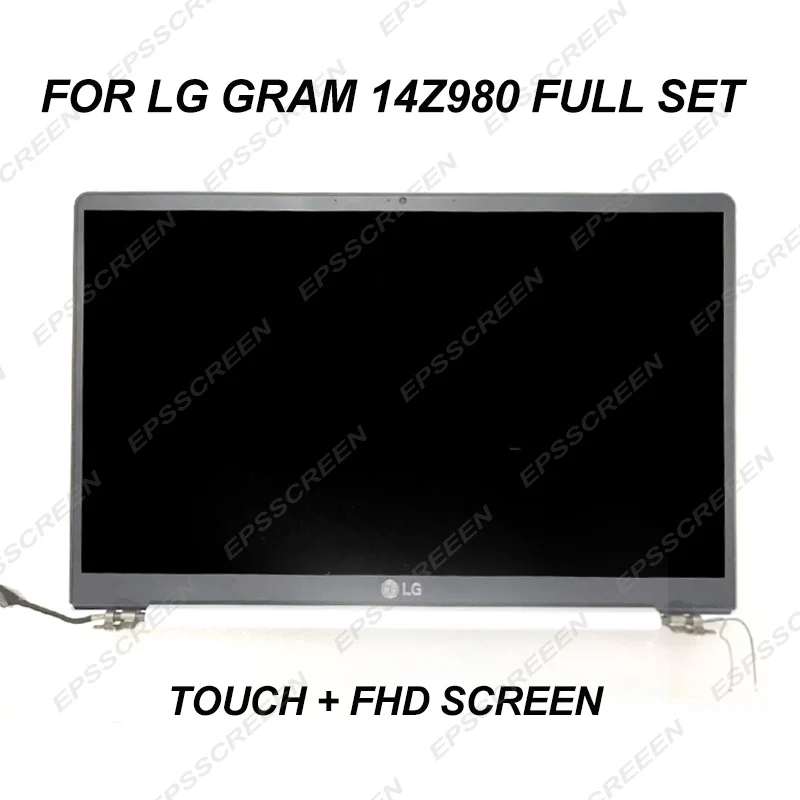14," полный экран сборки для LG GRAM 14Z980 белый FHD ips WIDEVIEW сенсорный дигитайзер Топ с декоративной полосой Набор светодиодный ЖК-дисплей ноутбука