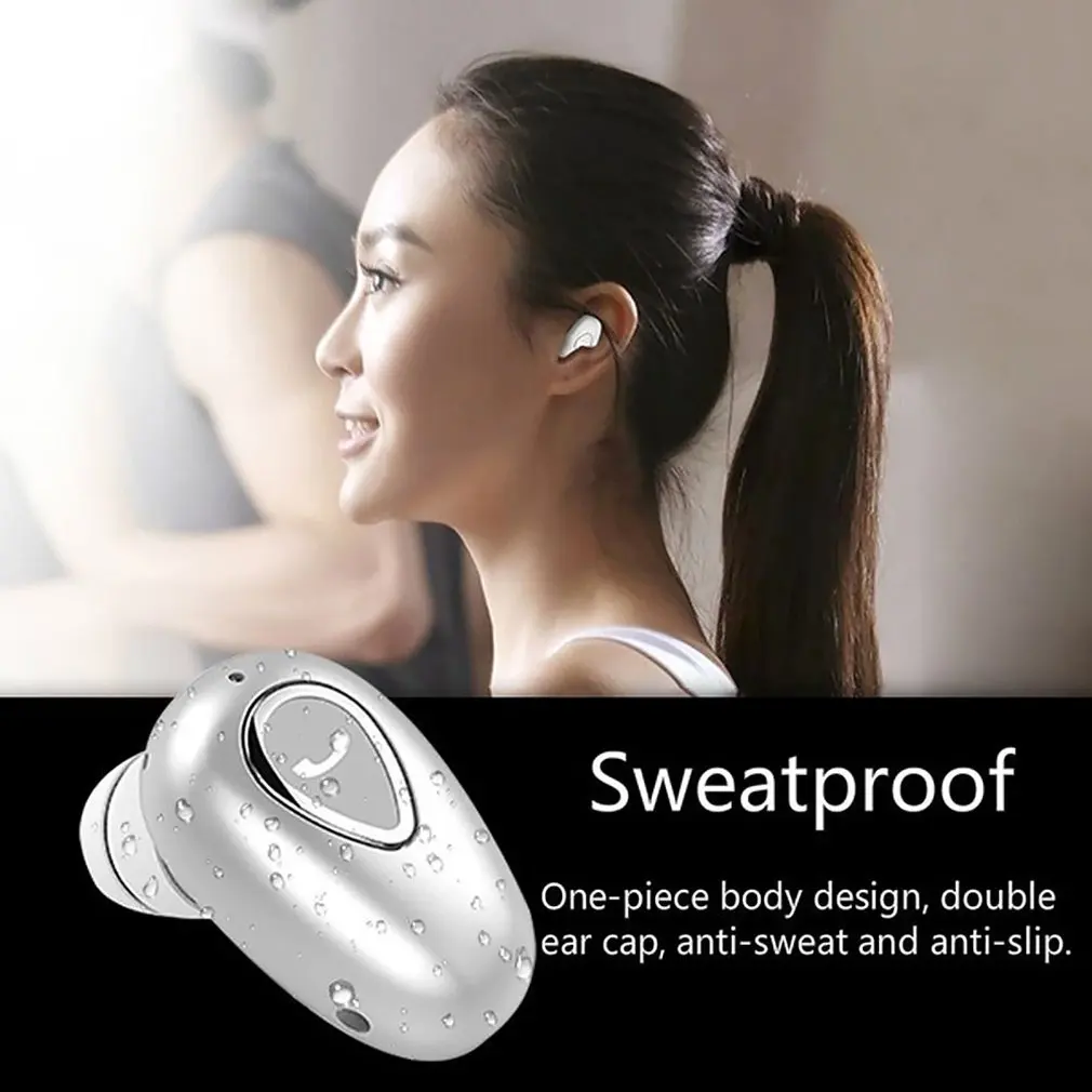 Мини Bluetooth наушники беспроводные вкладыши мини спортивные невидимые стерео