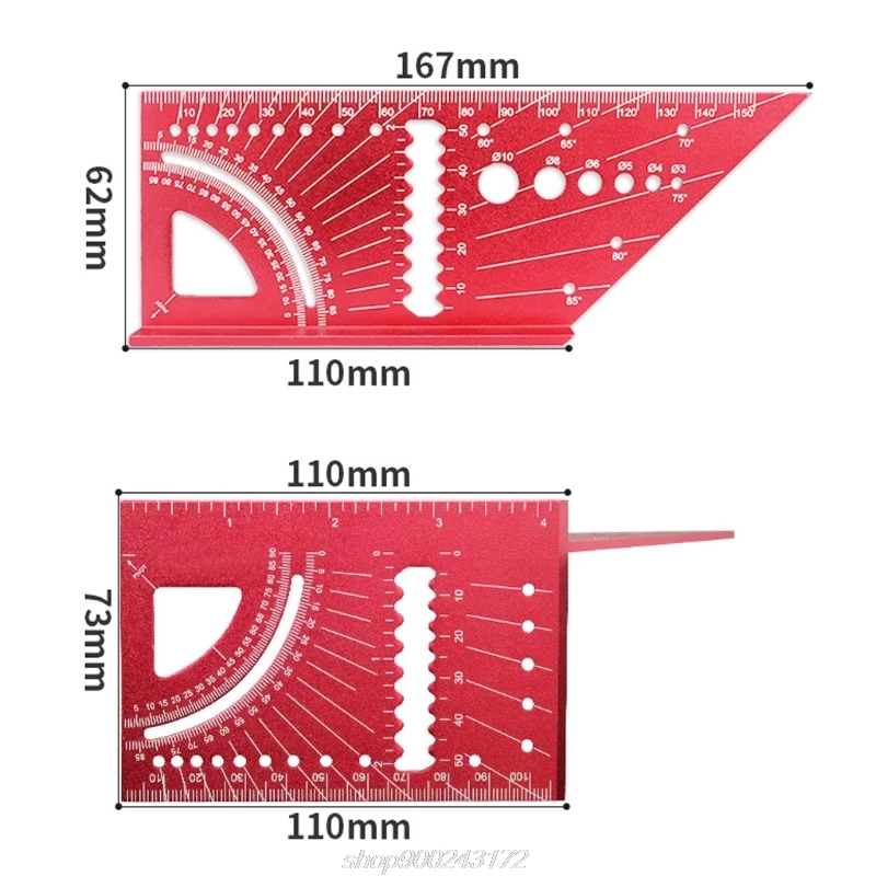 

Metal Woodworking 3D Mitre Angle Measuring Ruler 0-160 Angle Measuring Ruler for Builders Carpenters Craftsmen J09 21 Dropship