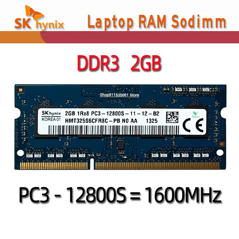 Sk hynix DDR3 ОЗУ 8 Гб 2RX8 PC3L-12800S 1600 МГц 1 35 V ноутбук с оперативной памятью 4 ГБ 10600S 2 8500S 1066