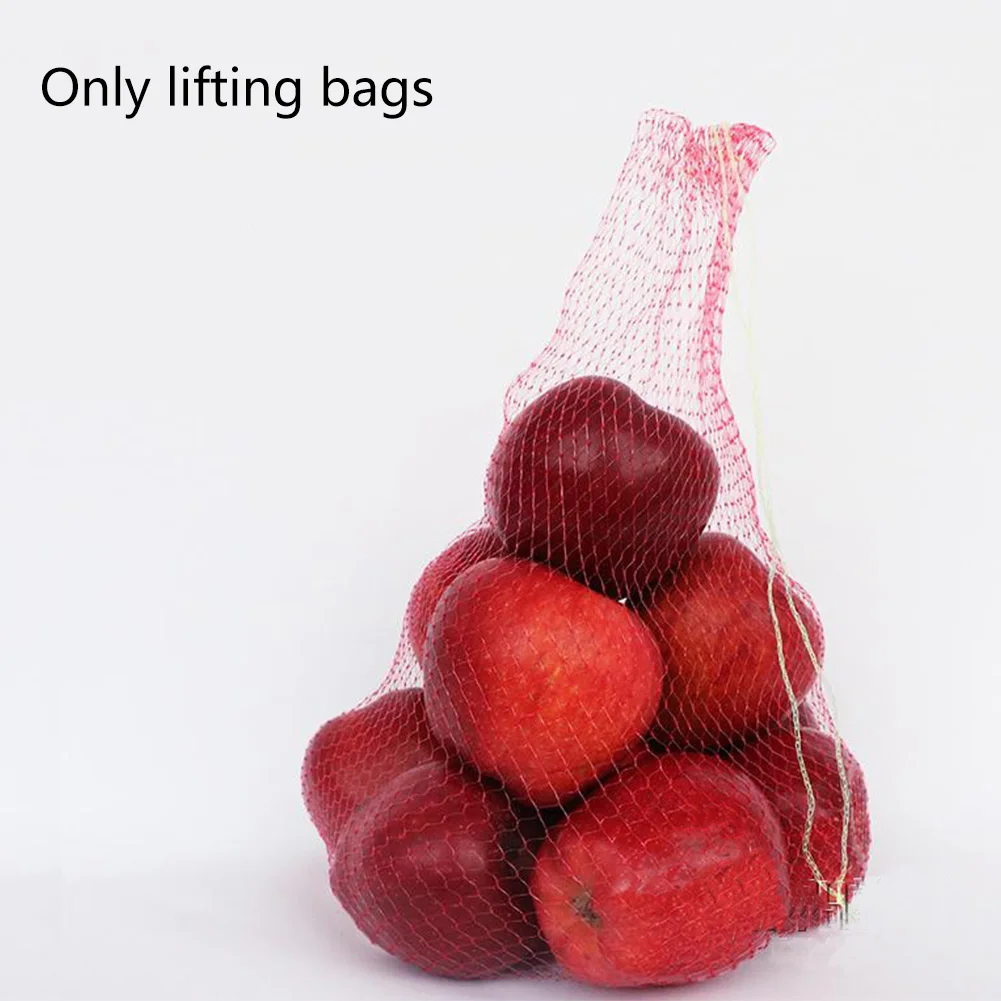 

100pcs Portable Multipurpose With String Carrying Net Practical Reusable Strong Load Capacity Gardening Mesh Bag Food Packaging