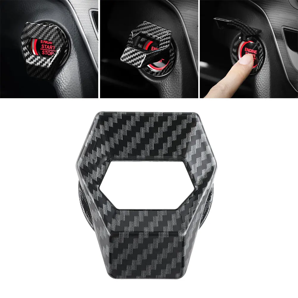 

Engine Start Stop Button Universal Car Push Switch Cover Ignition Switch Protection Cover Modified Decorative Ring Trim For Car