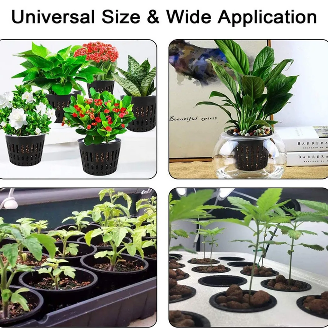 

15pcs Planting Basket Pot Breathable Durable Hydroponic Containers Light