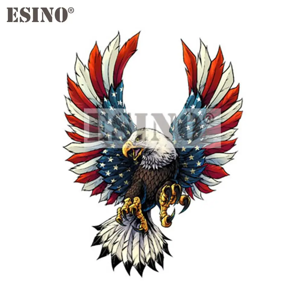 Стайлинг автомобиля Забавный Летающий лысающий Орел США американский флаг