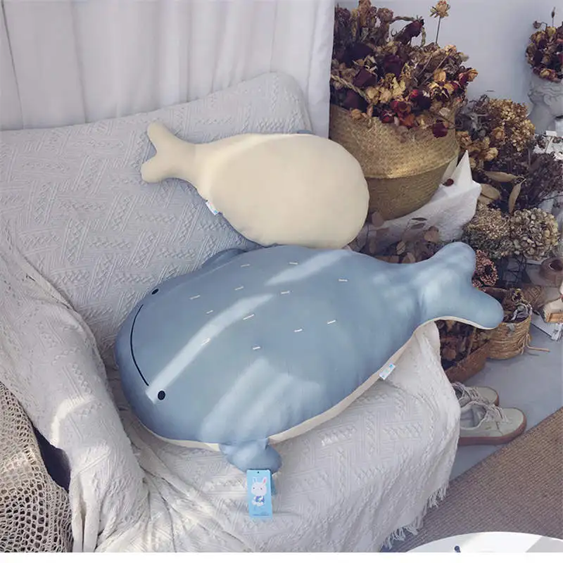 Супер Мягкая Подушка Спящая Кукла с Вами Лиса Кит Ленивая Плюшевая Игрушка Подарок Милая плюшевая подушка на кровати.