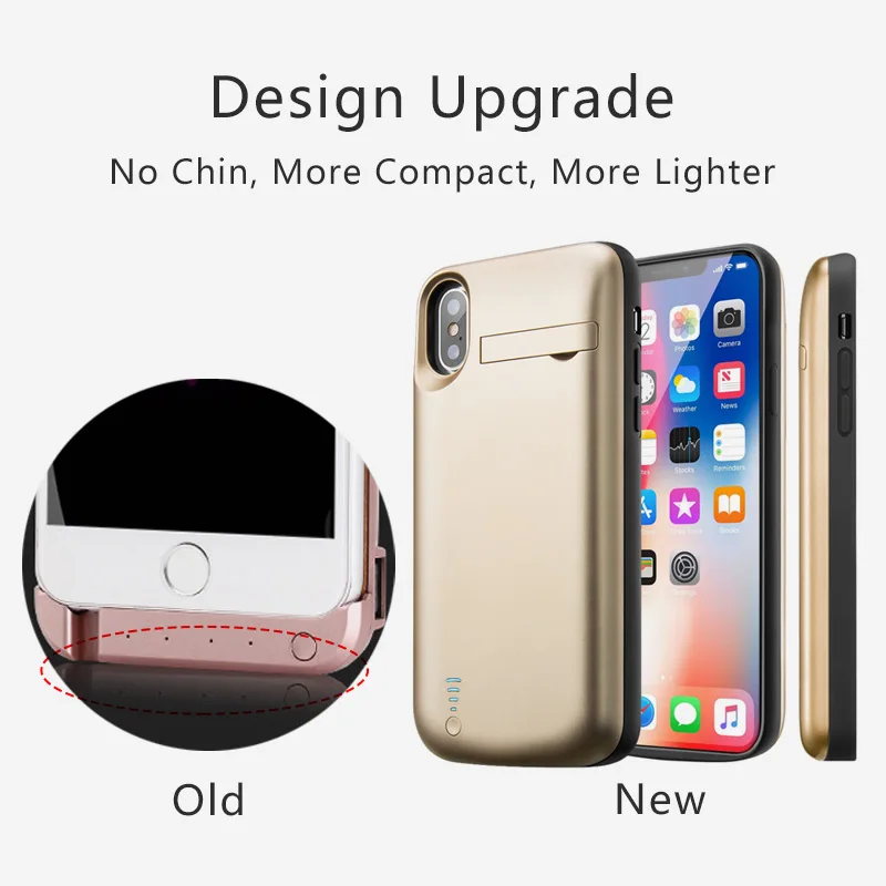Чехол для iPhone X XS XR Max 5000 мАч|Чехлы с аккумулятором| |