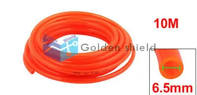 

Fleaxible PU Tube Pneumatic Polyurethane Hose Orange Red10mm x 6.5mm 10M Length