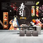 Обои 3D с изображением японской кухни, суши, промышленного декора, гейши, цветущей вишни