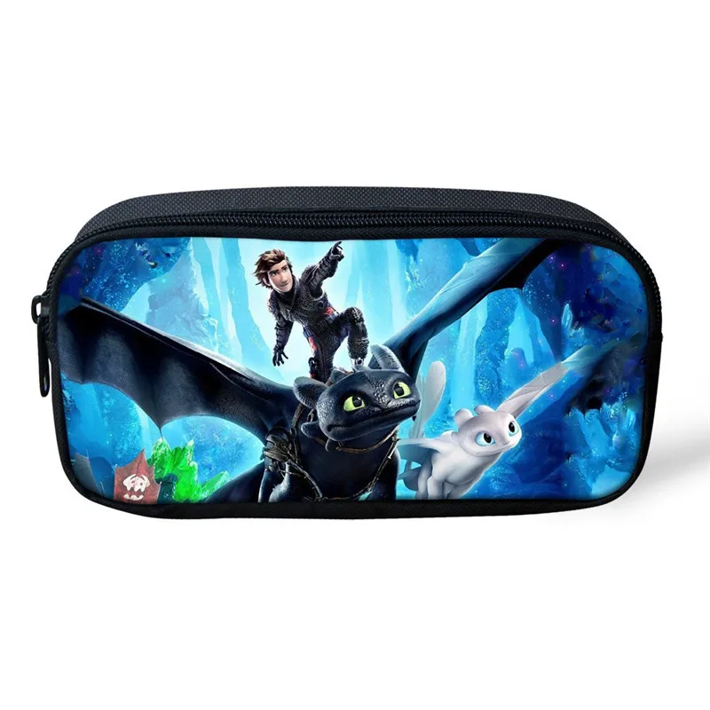 as pictures ThiKin мультфильм дракон 3D печать рюкзаки Карандаш сумка 3 шт. портфель школьные ранцы для мальчиков девочек Bookbag ранец - Цвет: as pictures