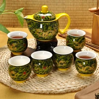 chinese ceramic tea set kung fu porcelain tea cup pot set dragon teapot teacup kungfu teaset puer oolong tea ceremony teaware